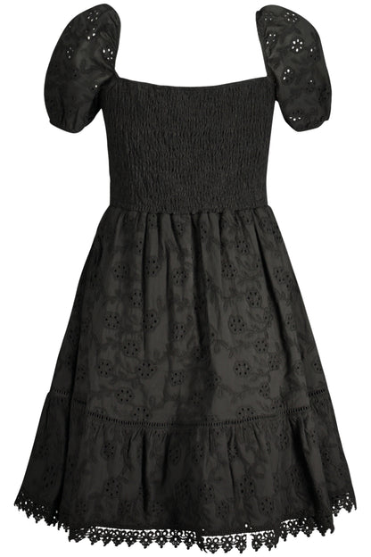 GUESS JEANS SHORT DRESS WOMEN BLACK-1