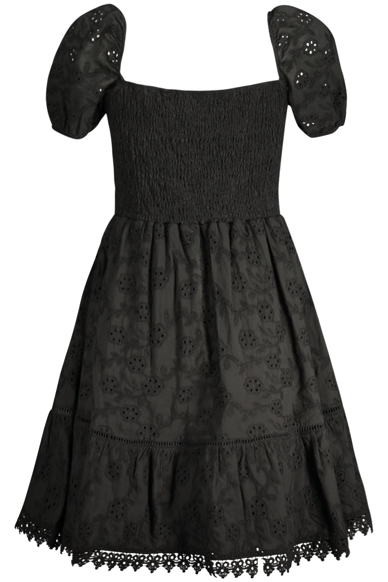GUESS JEANS SHORT DRESS WOMEN BLACK-1