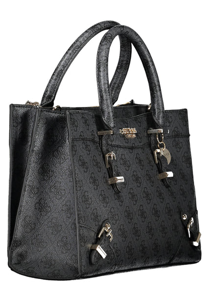 GUESS JEANS BLACK WOMEN'S BAG-2