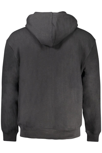 GUESS JEANS MEN'S ZIP-UP SWEATSHIRT BLACK-1