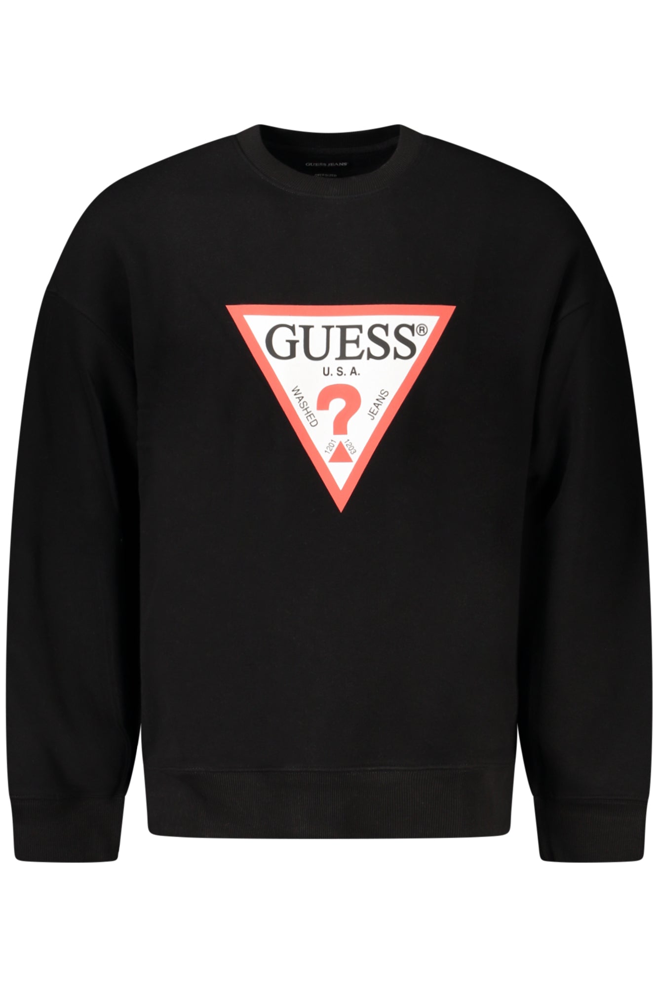 GUESS JEANS SWEATSHIRT WITHOUT ZIP MEN BLACK-0