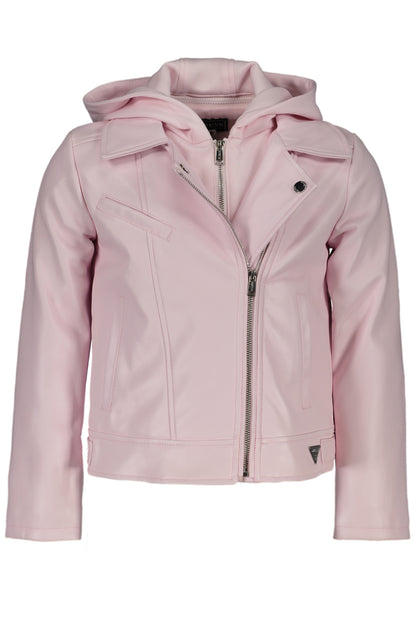 GUESS JEANS PINK SPORTS JACKET FOR GIRLS-0