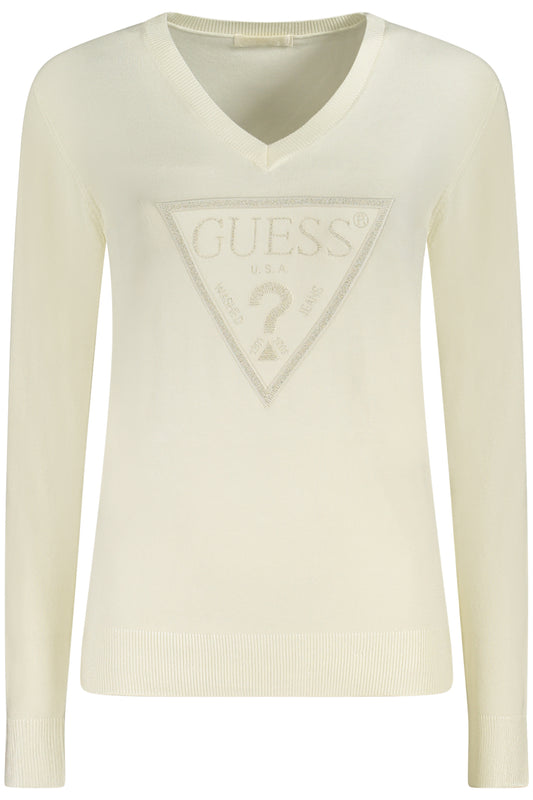 GUESS JEANS WOMEN'S WHITE SWEATER-0