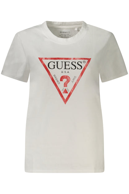 GUESS JEANS SHORT SLEEVE T-SHIRT WOMEN WHITE-0