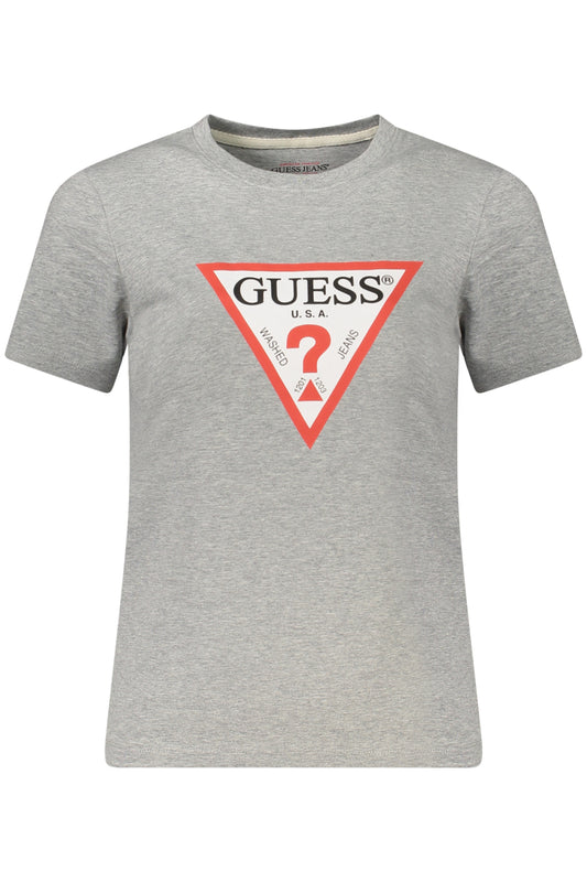 GUESS JEANS SHORT SLEEVE T-SHIRT WOMEN GREY-0