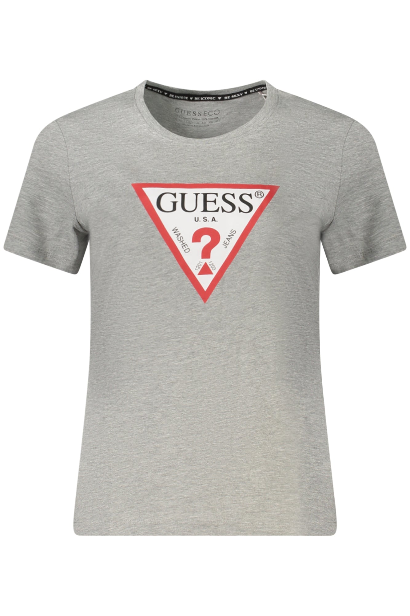 GUESS JEANS SHORT SLEEVE T-SHIRT WOMEN GREY-0