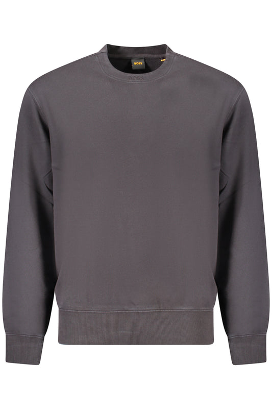 HUGO BOSS MEN'S BLACK ZIP-UP SWEATSHIRT-0