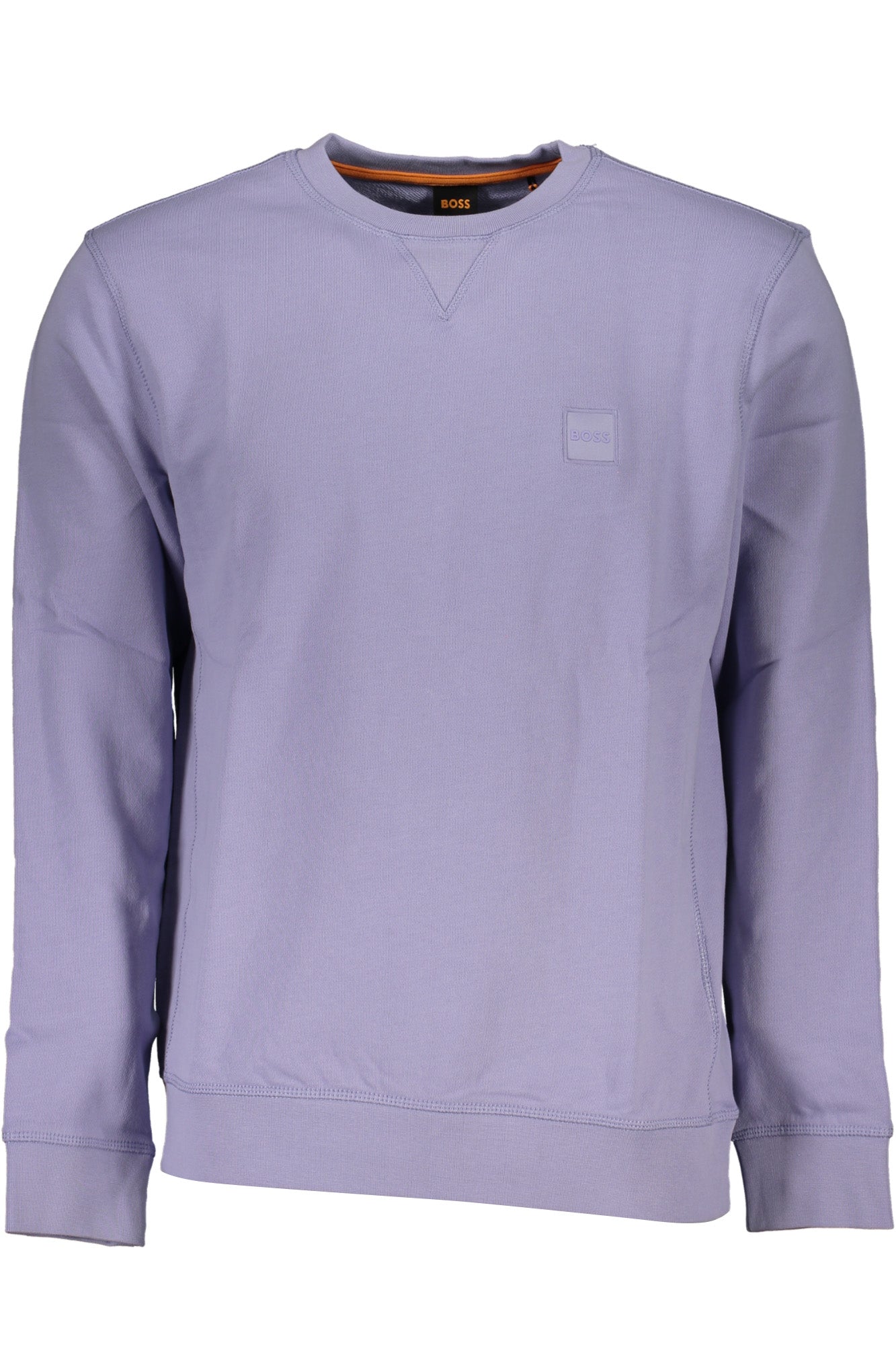 HUGO BOSS MEN'S PURPLE ZIPLESS SWEATSHIRT-0
