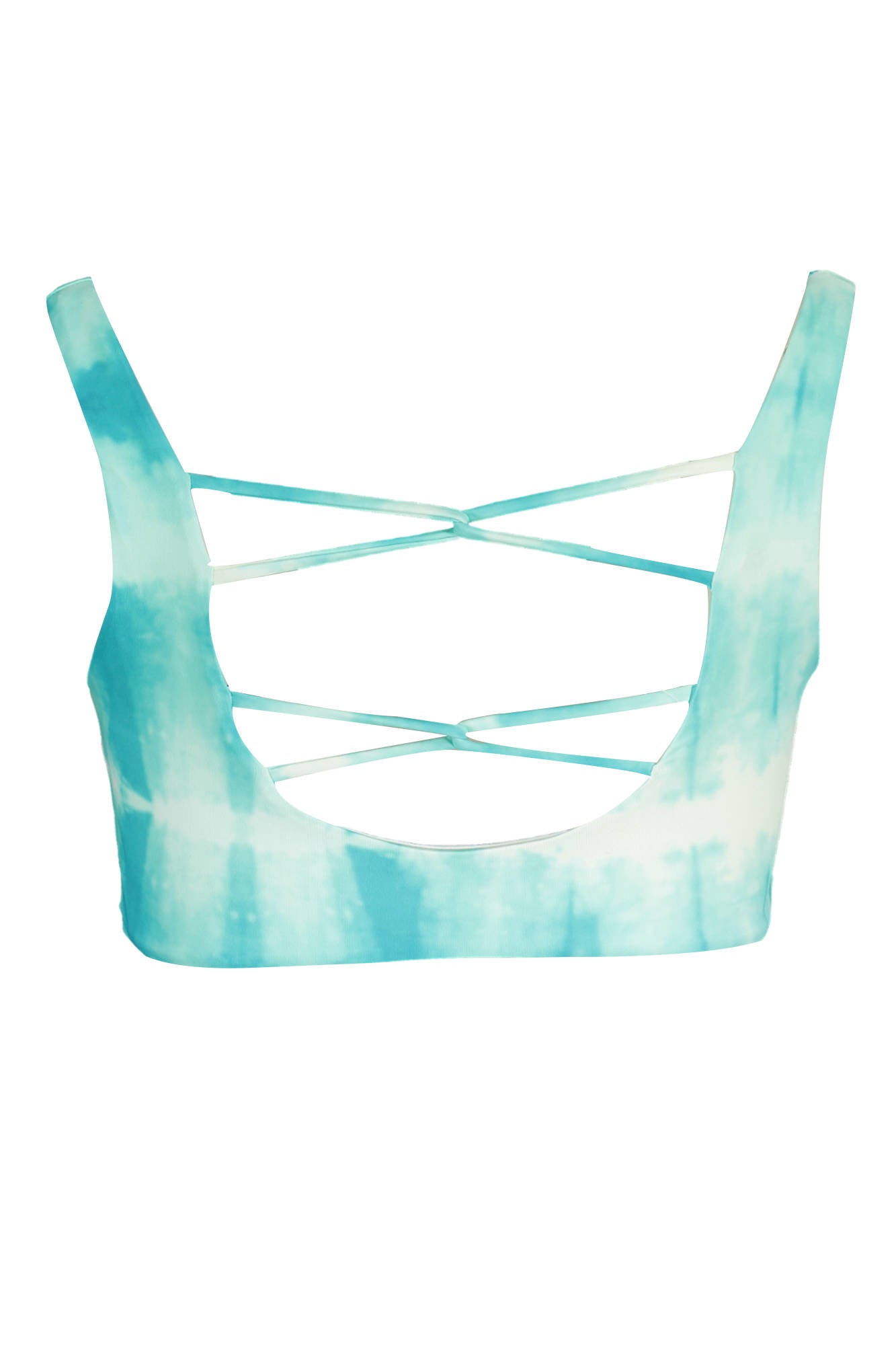 KARL LAGERFELD BEACHWEAR TOP WOMEN'S SWIMSUIT BLUE-1