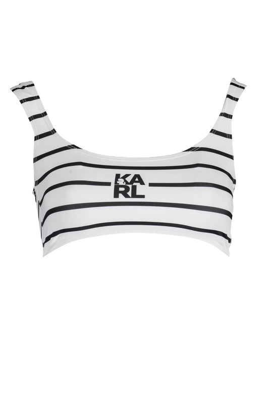KARL LAGERFELD BEACHWEAR SWIMSUIT TOP WOMAN WHITE-0