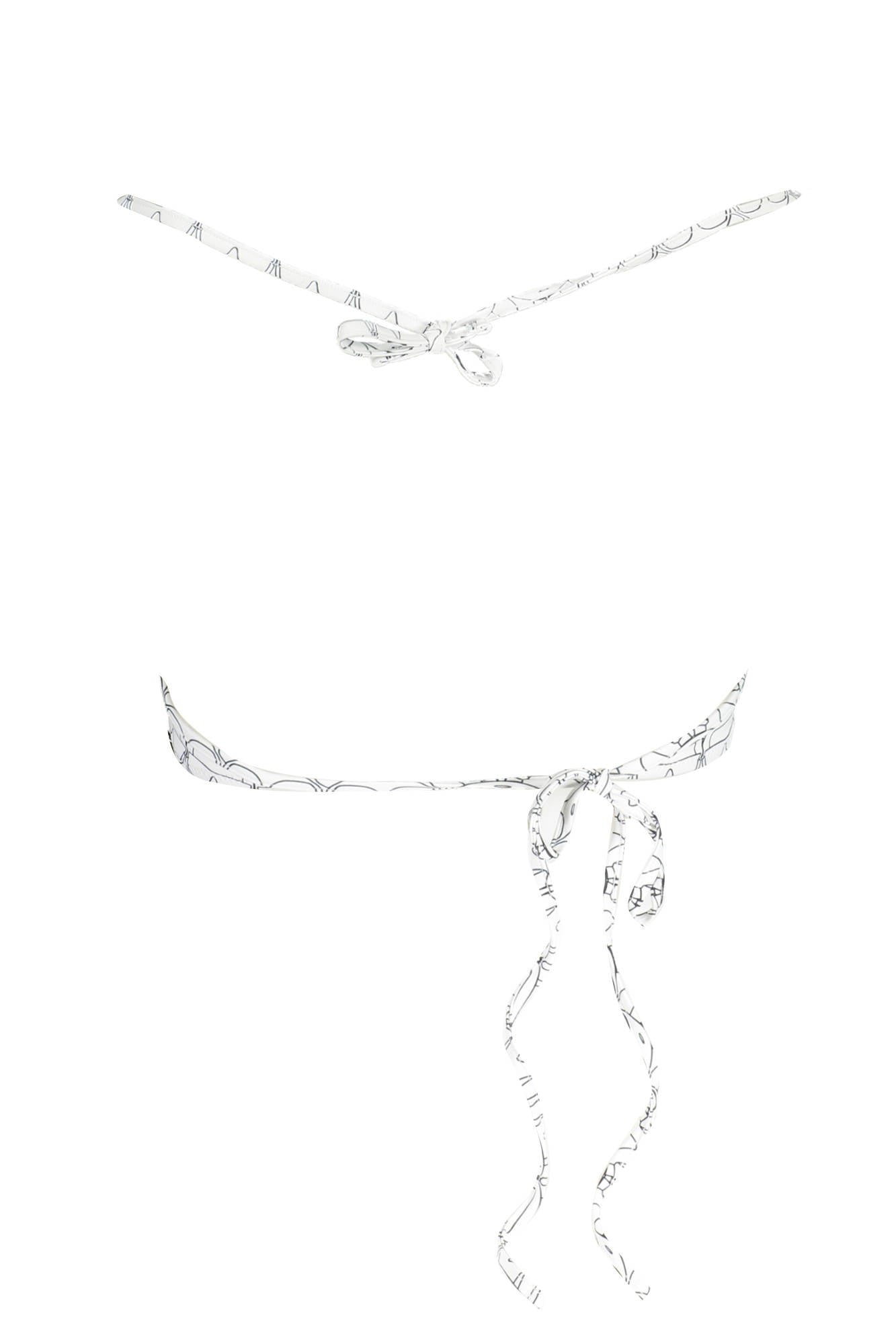 KARL LAGERFELD BEACHWEAR SWIMSUIT TOP WOMEN WHITE-1