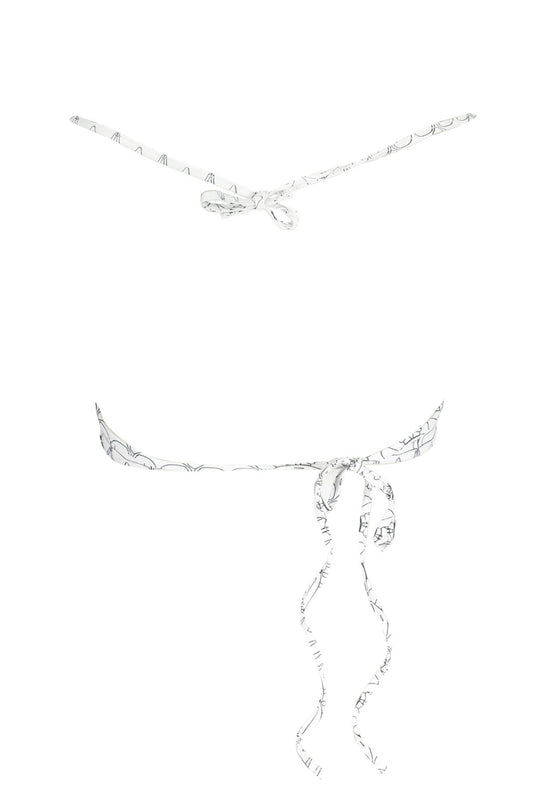 KARL LAGERFELD BEACHWEAR SWIMSUIT TOP WOMEN WHITE-1