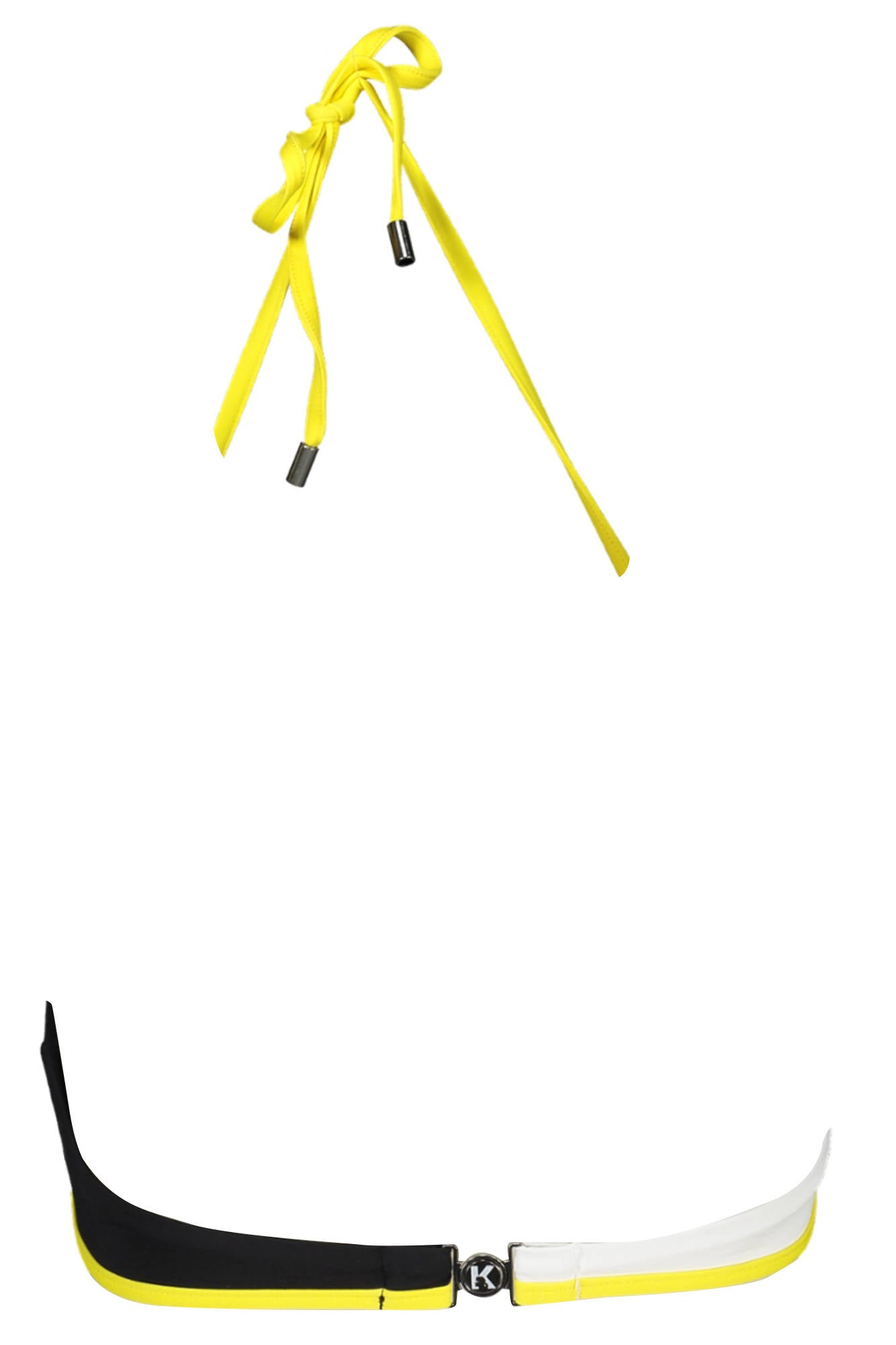 KARL LAGERFELD BEACHWEAR SWIMSUIT TOP WOMEN BLACK-1