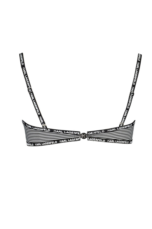 KARL LAGERFELD BEACHWEAR SWIMSUIT TOP WOMEN BLACK-1