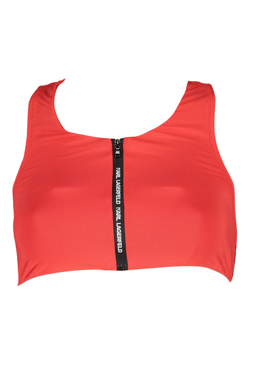 KARL LAGERFELD BEACHWEAR SWIMSUIT TOP WOMEN RED-0