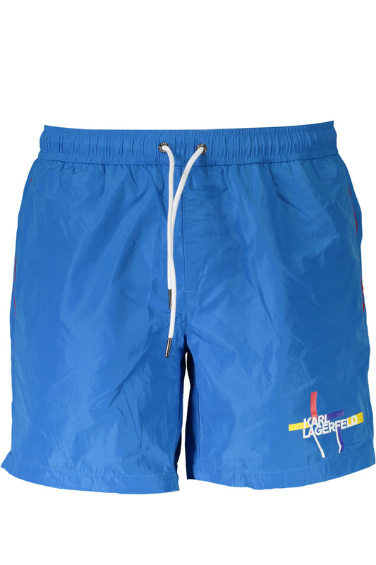 KARL LAGERFELD BEACHWEAR SWIMSUIT BOTTOM MEN BLUE-0