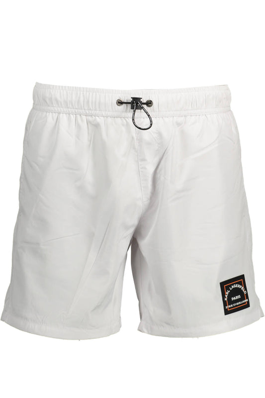 KARL LAGERFELD BEACHWEAR SWIMSUIT BOTTOM MEN WHITE-0