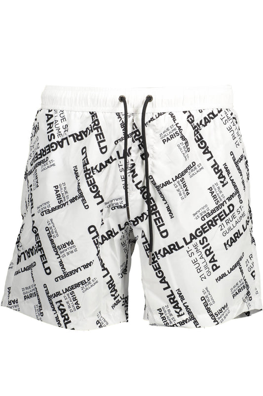 KARL LAGERFELD BEACHWEAR SWIMSUIT BOTTOM MEN WHITE-0