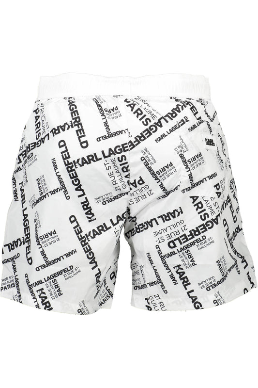 KARL LAGERFELD BEACHWEAR SWIMSUIT BOTTOM MEN WHITE-1