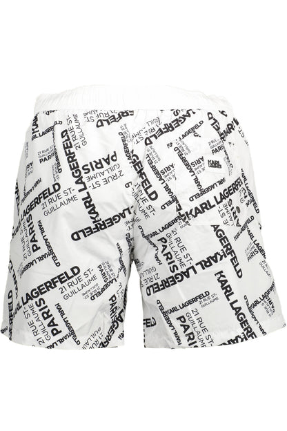 KARL LAGERFELD BEACHWEAR SWIMSUIT BOTTOM MEN WHITE-1