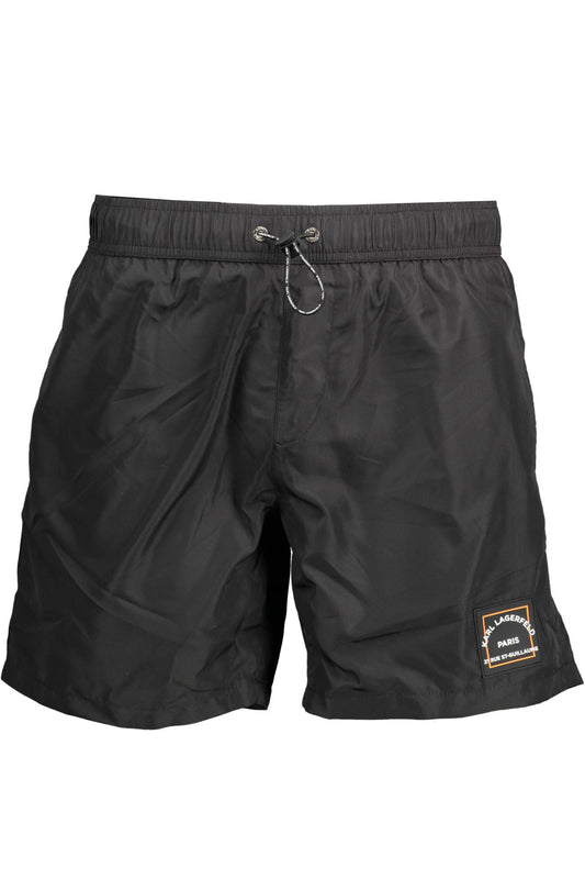 KARL LAGERFELD BEACHWEAR SWIMSUIT BLACK MEN'S BOTTOM-0