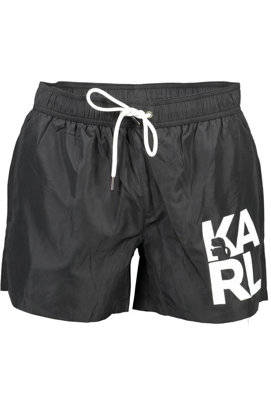 KARL LAGERFELD BEACHWEAR SWIMSUIT BLACK MEN'S BOTTOM-0