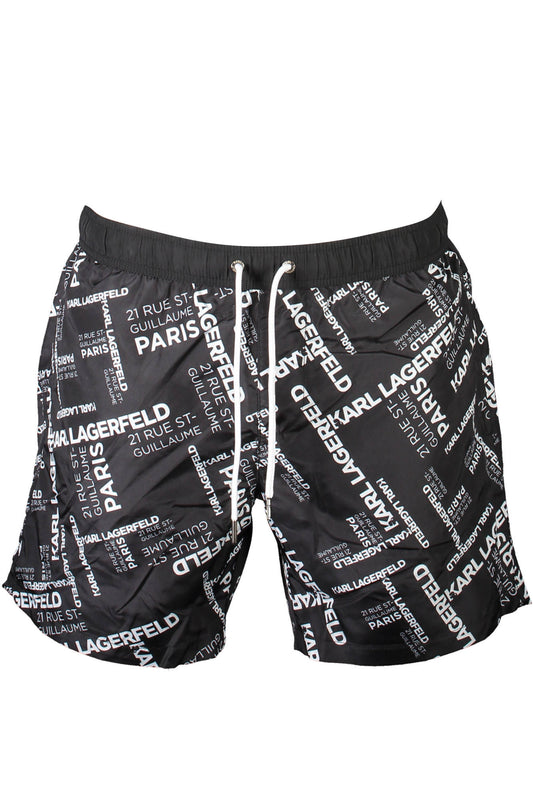 KARL LAGERFELD BEACHWEAR SWIMSUIT BLACK MEN'S BOTTOM-0