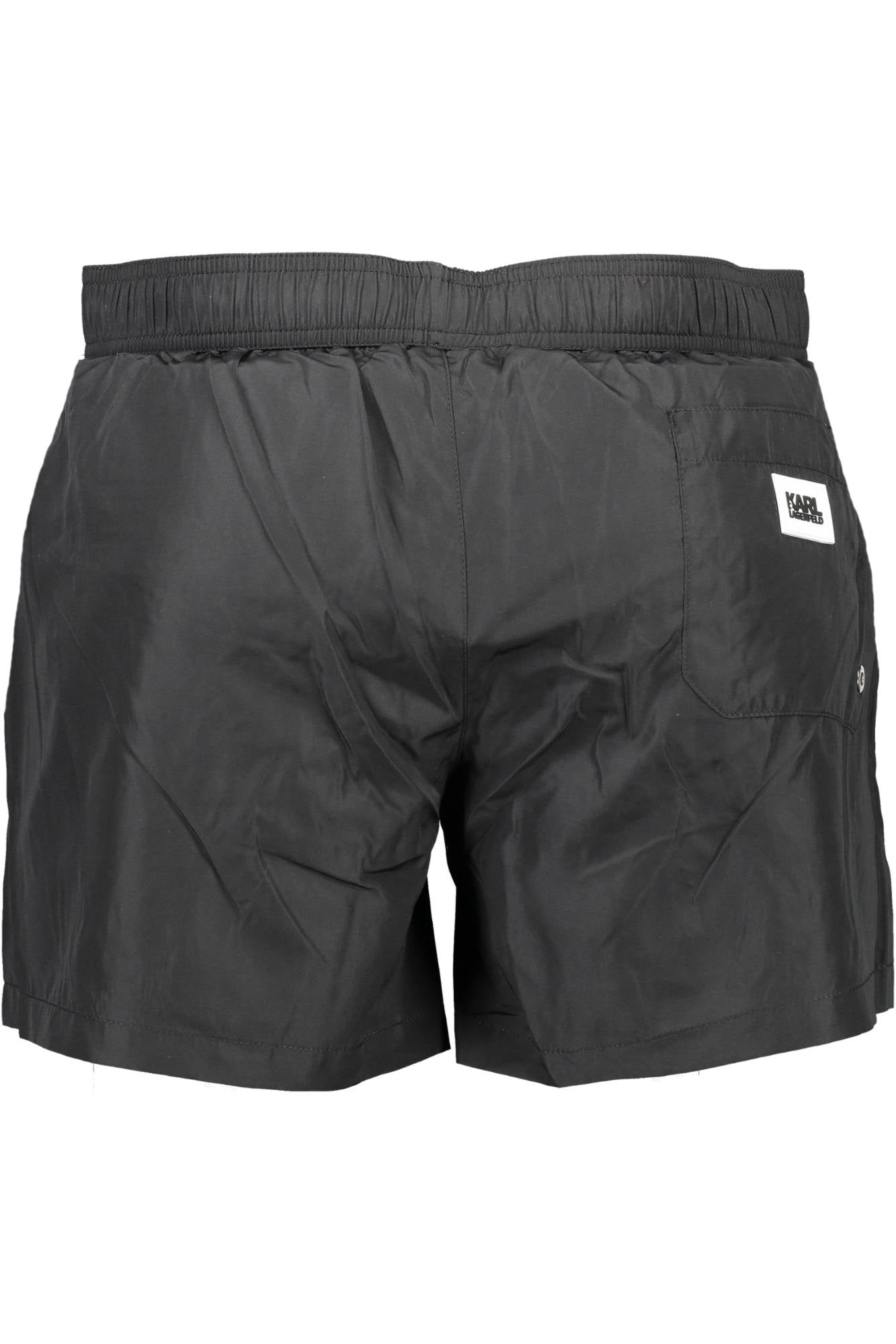 KARL LAGERFELD BEACHWEAR SWIMSUIT BLACK MEN'S BOTTOM-1
