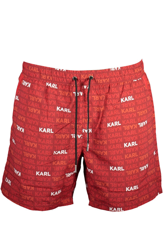 KARL LAGERFELD BEACHWEAR SWIMSUIT MEN'S BOTTOM RED-0