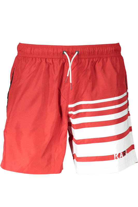 KARL LAGERFELD BEACHWEAR SWIMSUIT MEN'S BOTTOM RED-0