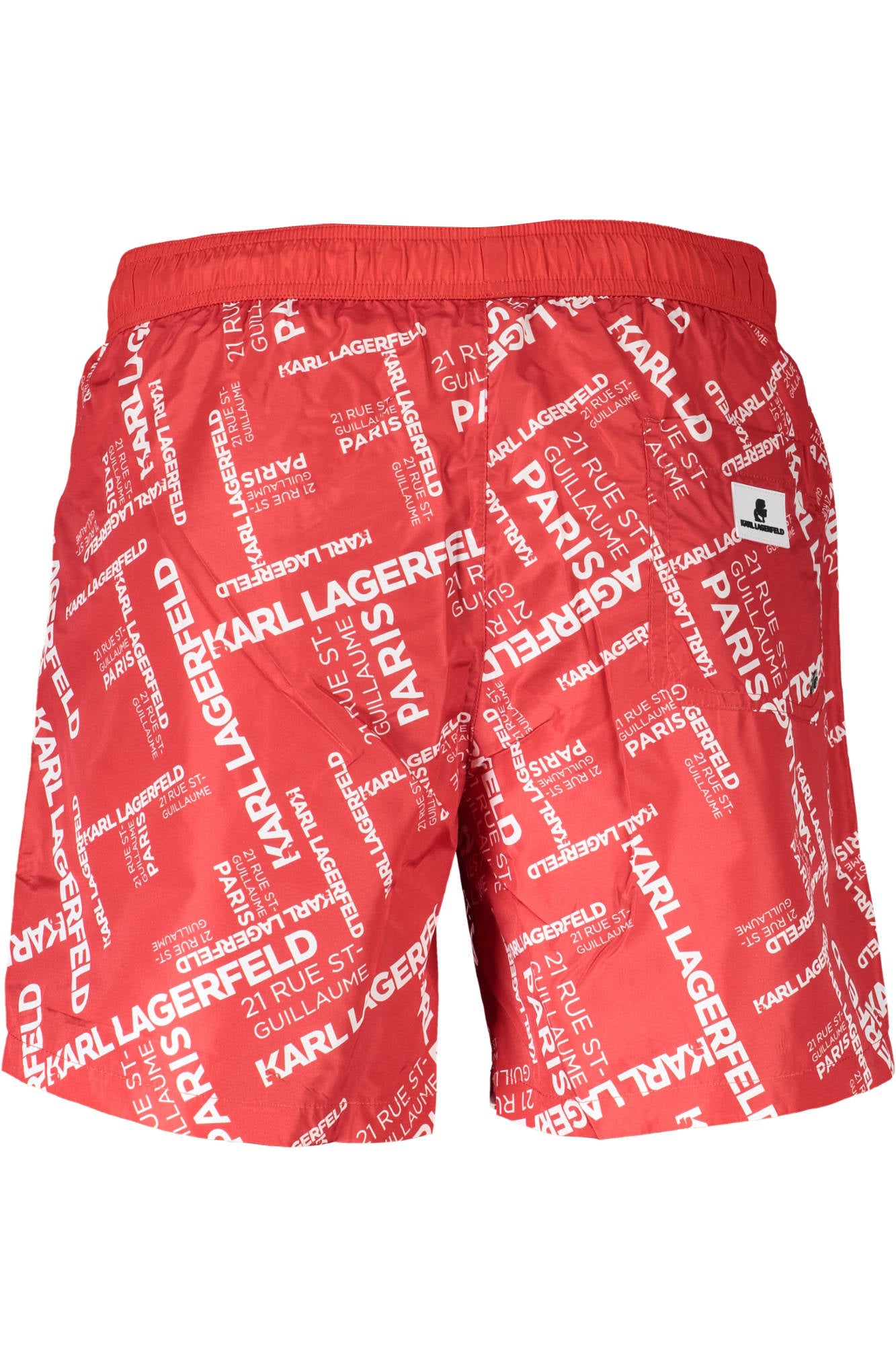 KARL LAGERFELD BEACHWEAR SWIMSUIT MEN'S BOTTOM RED-1