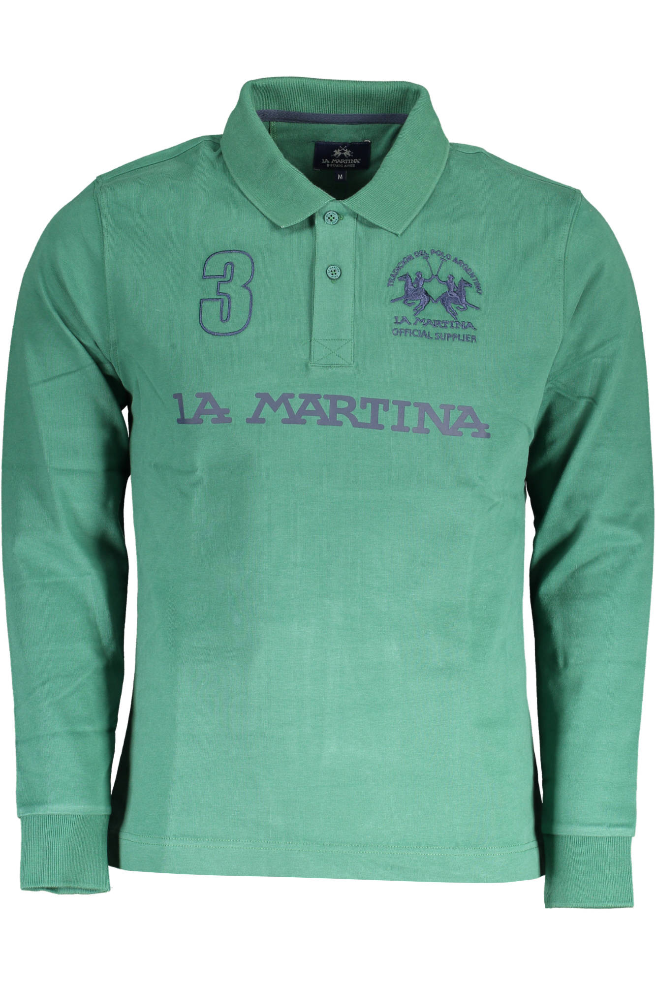 LA MARTINA LONG SLEEVE POLO MEN GREEN-0