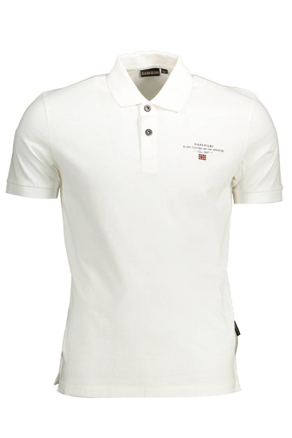 NAPAPIJRI POLO SHORT SLEEVES MEN WHITE-0