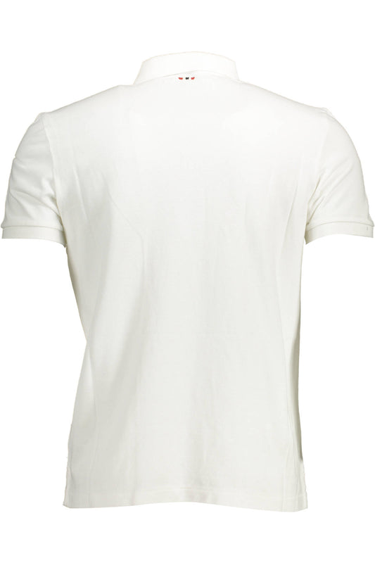 NAPAPIJRI POLO SHORT SLEEVES MEN WHITE-1