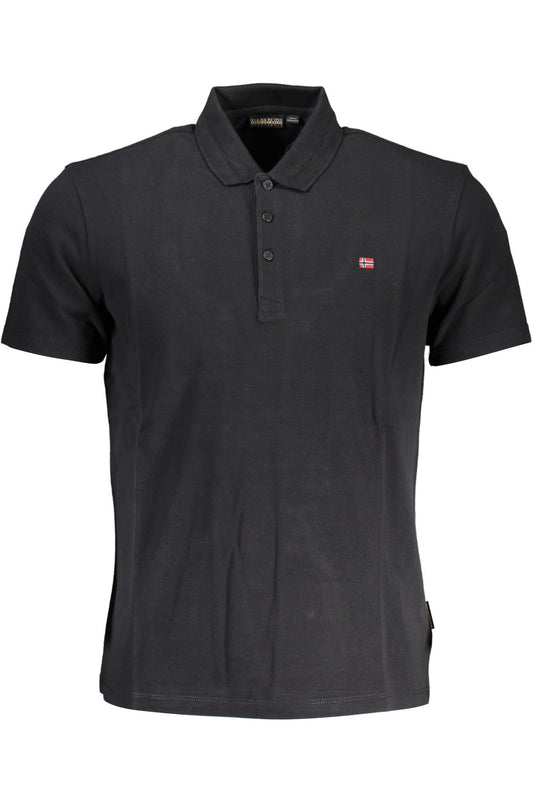 NAPAPIJRI POLO SHORT SLEEVE MEN BLACK-0