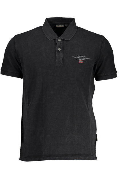 NAPAPIJRI POLO SHORT SLEEVE MEN BLACK-0