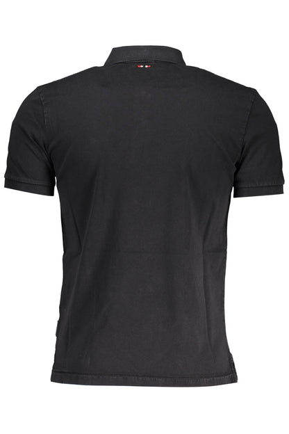 NAPAPIJRI POLO SHORT SLEEVE MEN BLACK-1