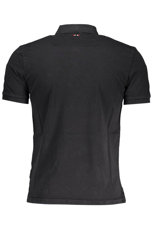 NAPAPIJRI POLO SHORT SLEEVE MEN BLACK-1