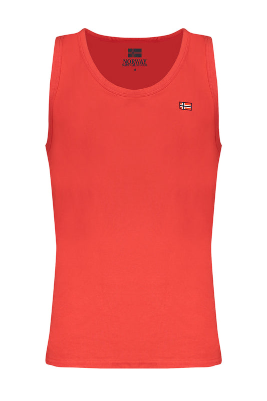 NORWAY 1963 MEN'S RED TANK TOP-0