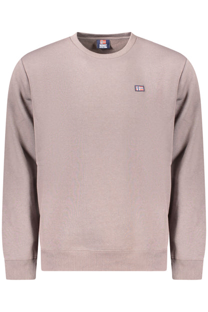 NORWAY 1963 MEN'S BROWN ZIP-UP SWEATSHIRT-0