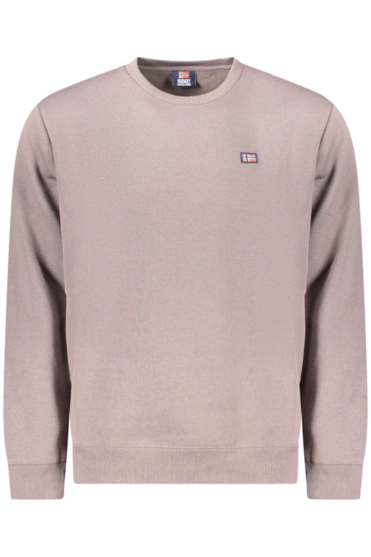 NORWAY 1963 MEN'S BROWN ZIP-UP SWEATSHIRT-0