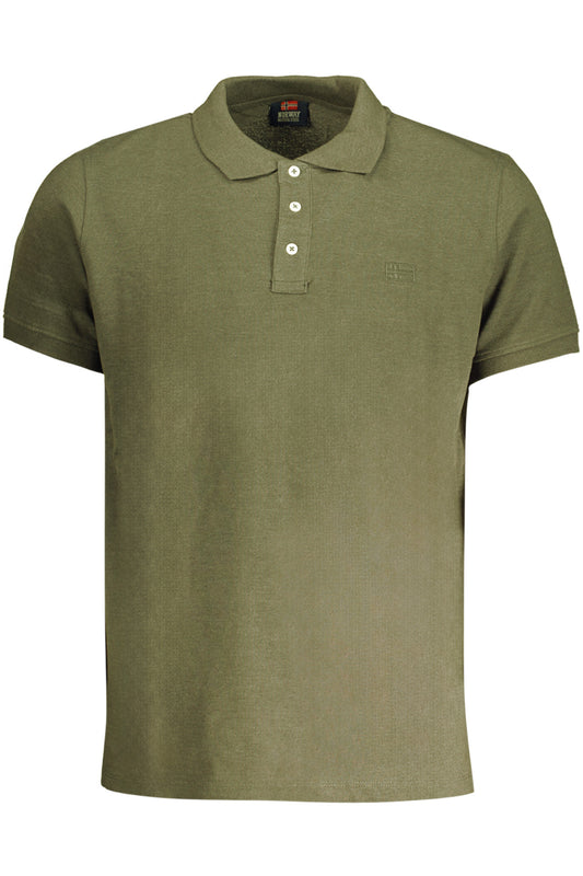 NORWAY 1963 GREEN MEN'S SHORT SLEEVED POLO SHIRT-0