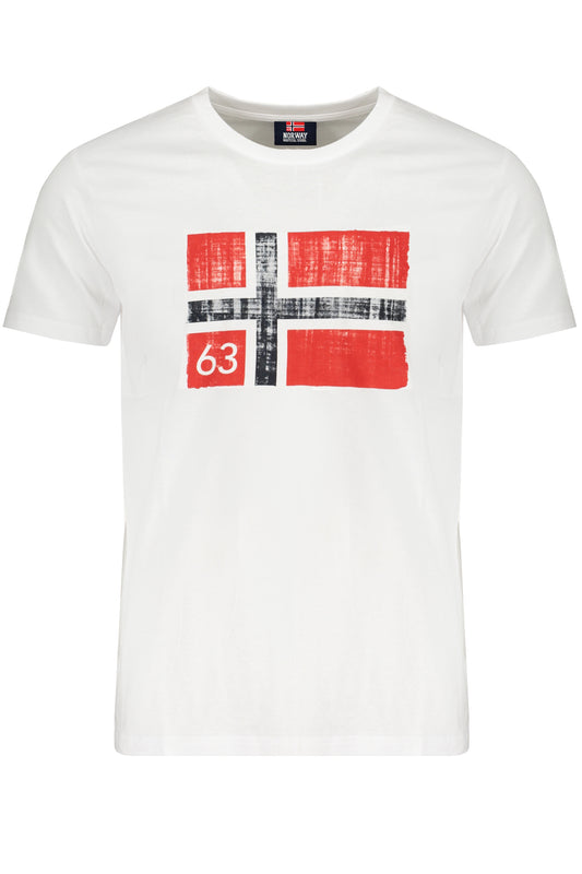 NORWAY 1963 MEN'S WHITE SHORT SLEEVE T-SHIRT-0