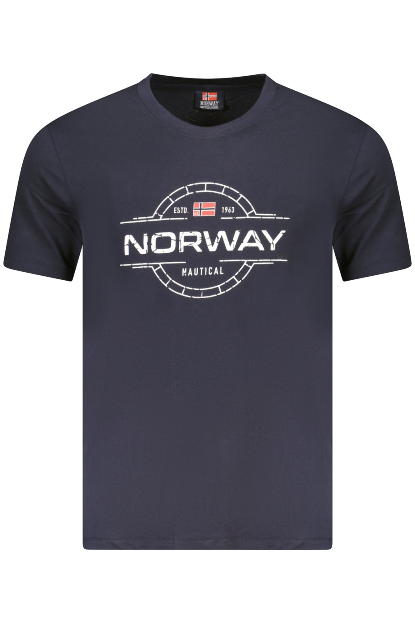 NORWAY 1963 MEN'S SHORT SLEEVE T-SHIRT BLUE-0