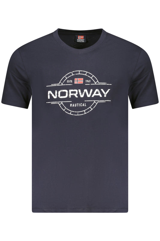 NORWAY 1963 MEN'S SHORT SLEEVE T-SHIRT BLUE-0