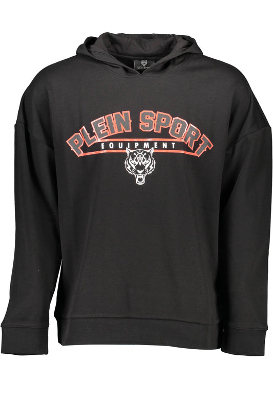 PLEIN SPORT MEN'S BLACK ZIP-UP SWEATSHIRT-0