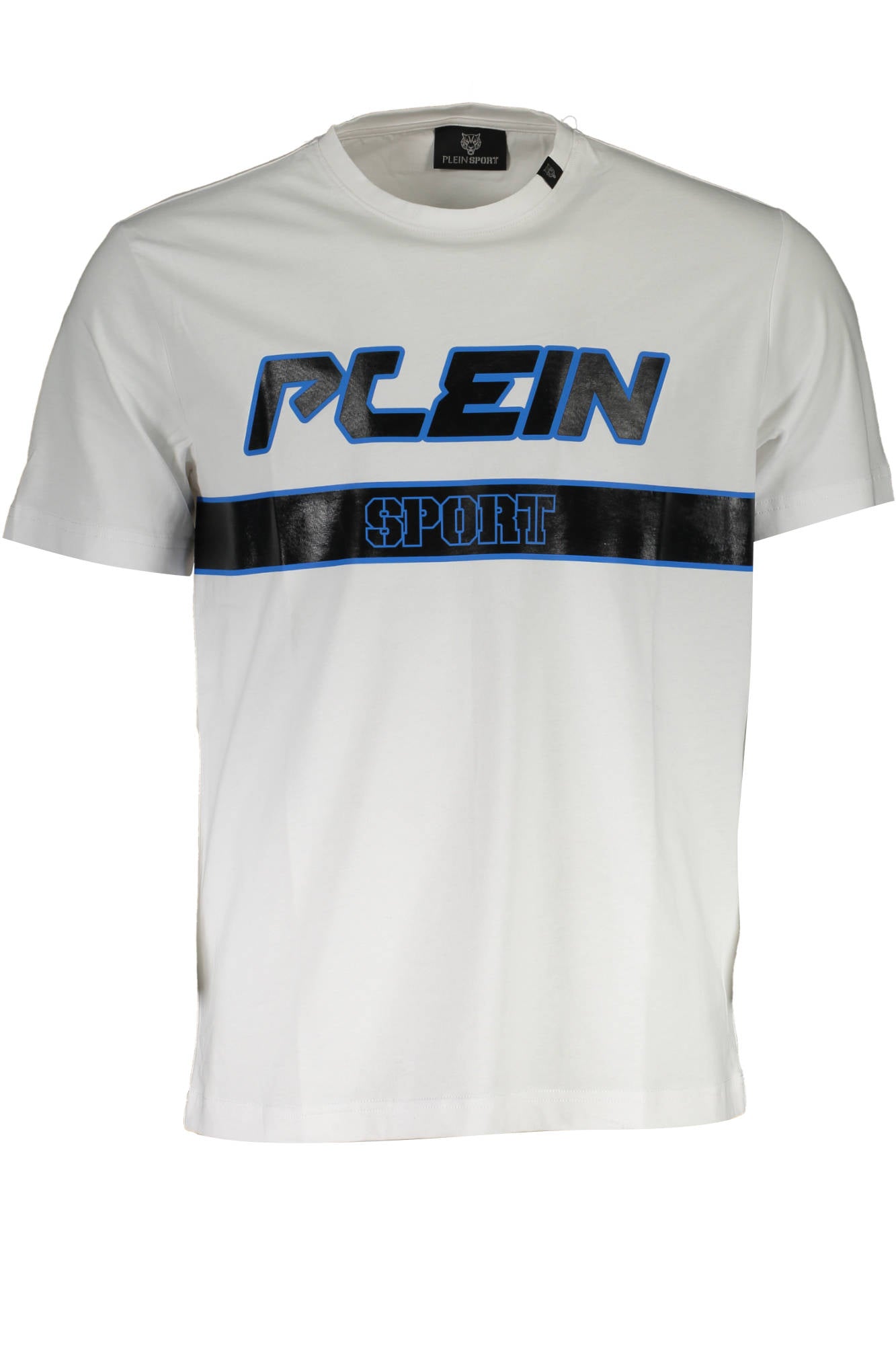 PLEIN SPORT WHITE MEN'S SHORT SLEEVE T-SHIRT-0