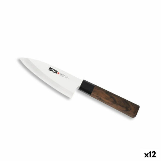Kitchen Knife Quttin DEBA Takamura Brown Silver 11 cm (12 Units)-0