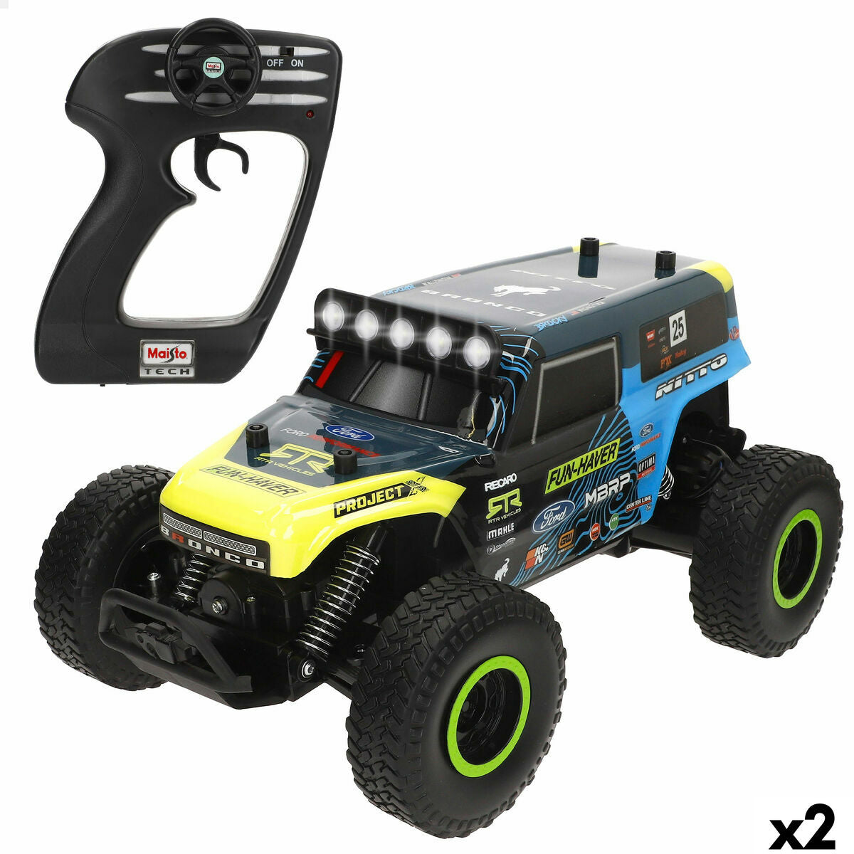 Remote-Controlled Car Maisto BROCKY 35 x 16 x 20 cm (2 Units)-0