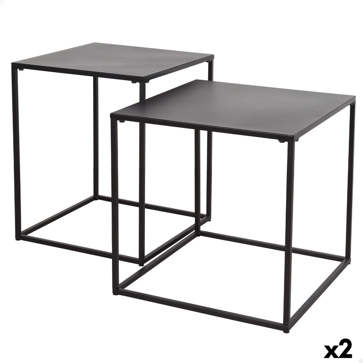 Set of 2 tables Max Home 38 x 37 x 38 cm (2 Units)-0
